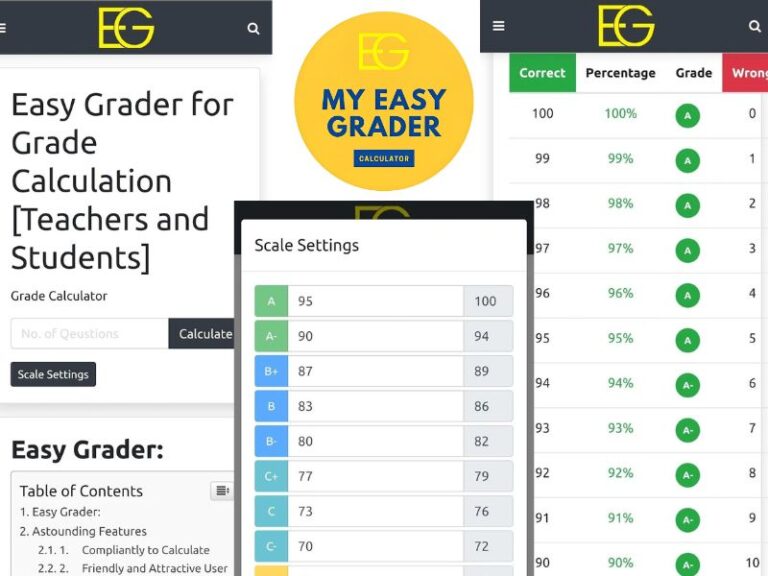 My Easy Grader Calculator Online - Simplify Your Grading Process